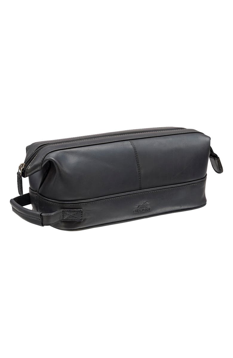 Mancini Classic Toiletry Bag, Alternate, color, Black