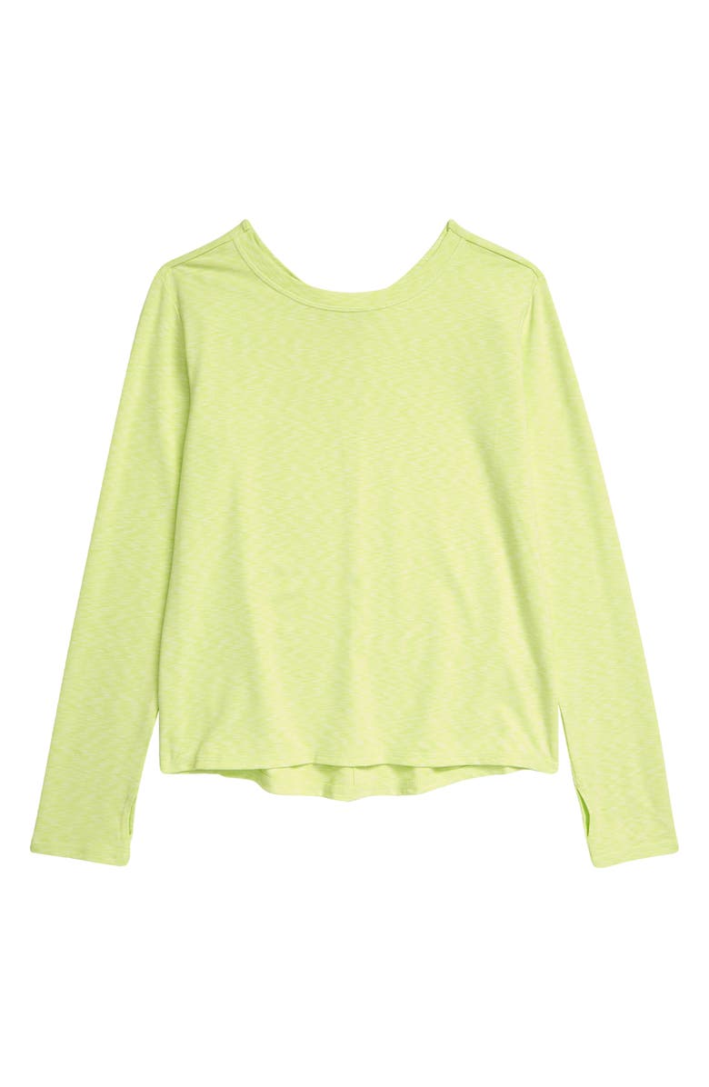 Zella Girl Kids' Medley Space Dye T-Shirt, Main, color, 