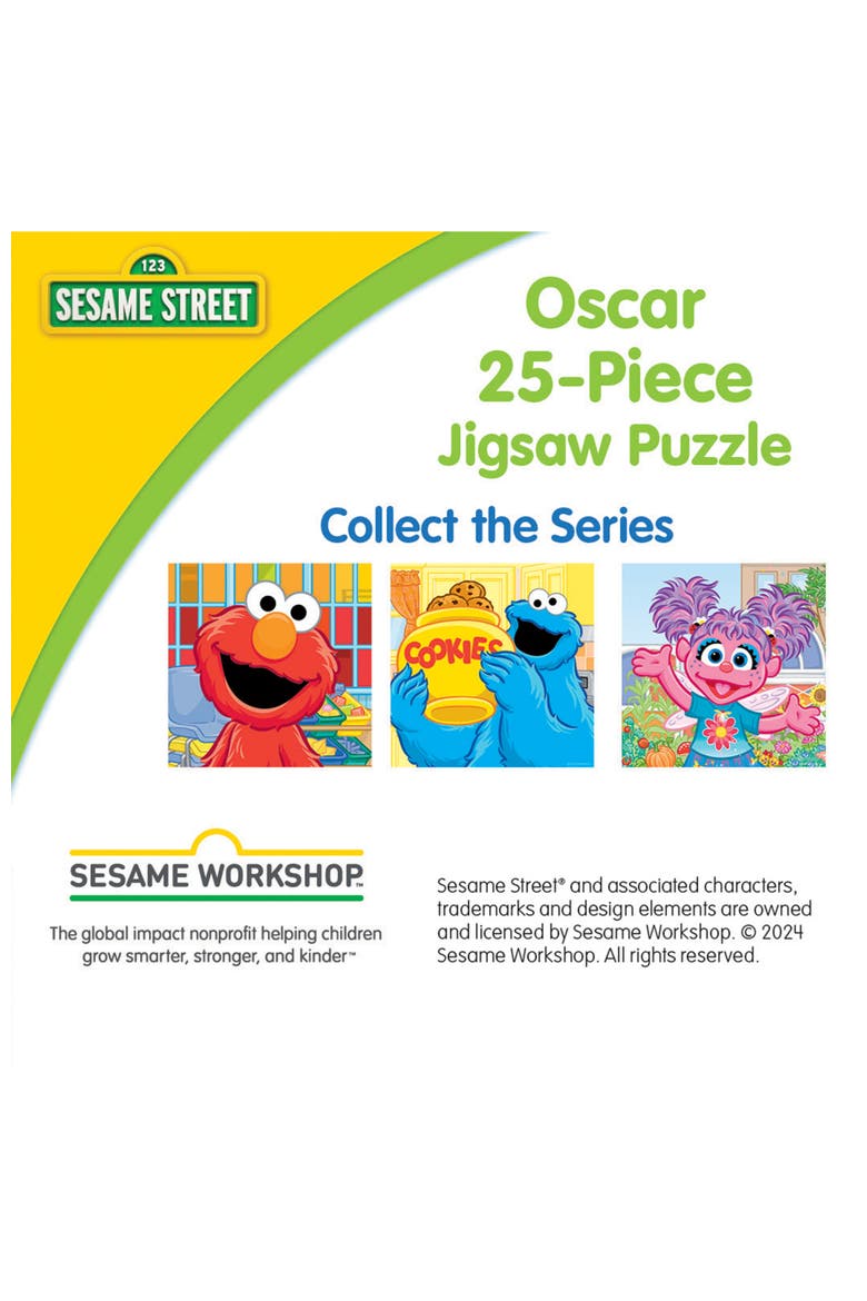 Sesame Street Oscar the Grouch 25 Puzzle, Alternate, color, Multicolor