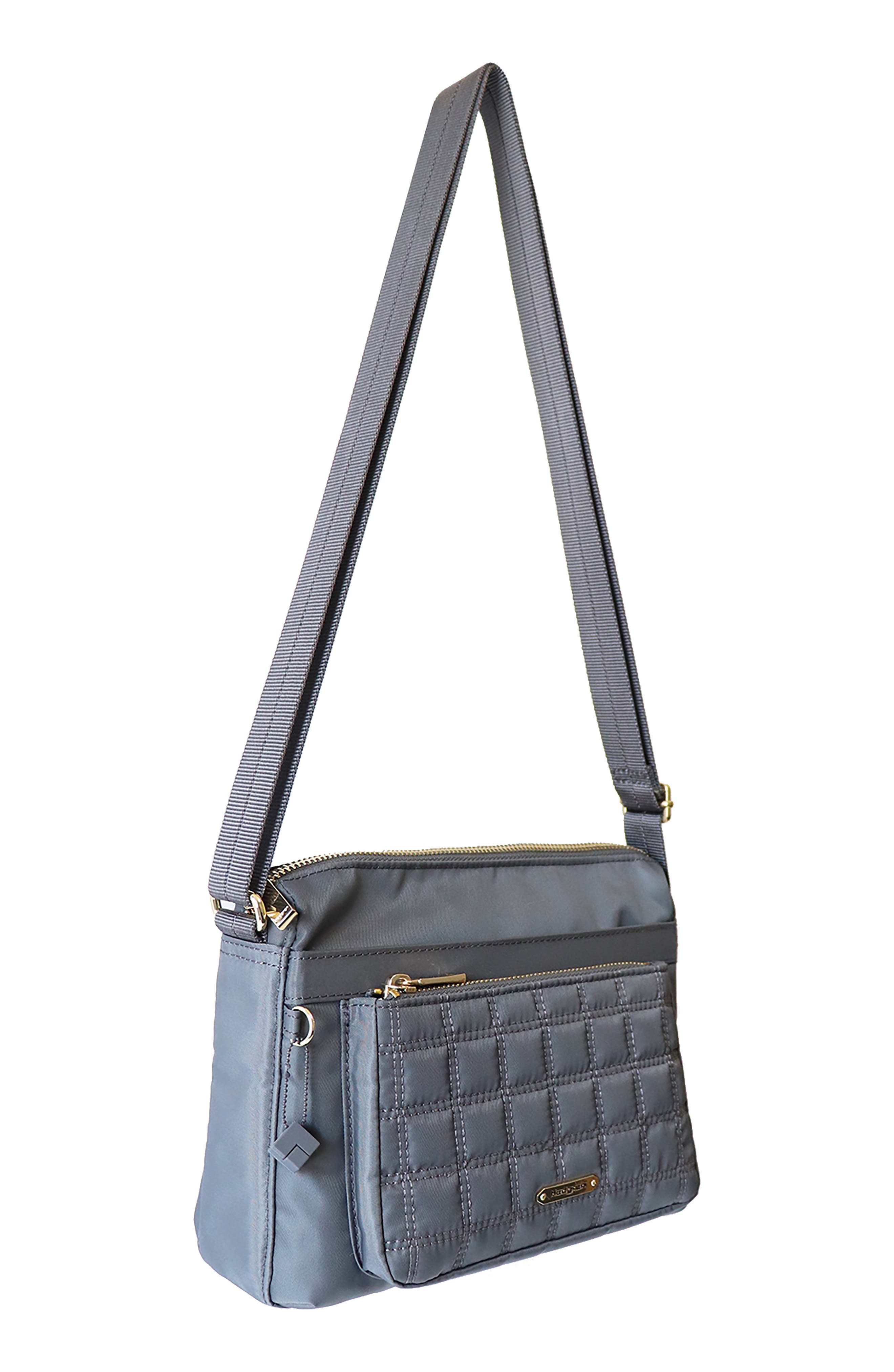 Aspire Isabella Water Repellent Crossbody Bag, Alternate, color, IRON GATE