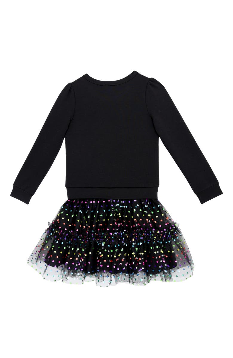 Zunie Kids' Drop Waist Sequin Tutu Dress, Alternate, color, Black Multi
