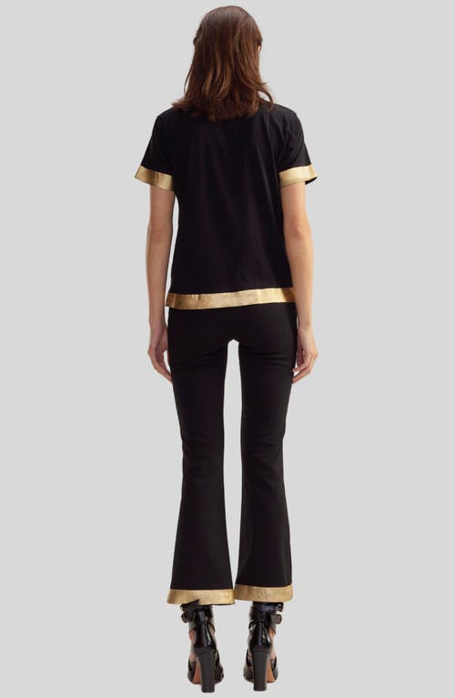 Cynthia Rowley Athena Cropped Pants In Black