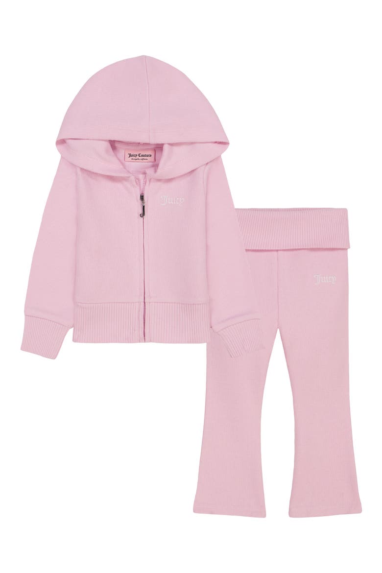 Kids' 2-Piece Knit Zip Hoodie & Flare Pants Set, Main, color, PREPACK ASSORTED