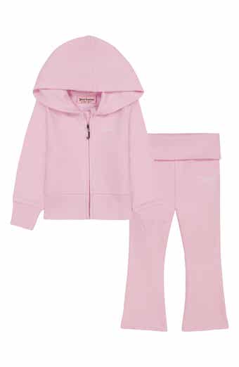 Kids' 2-Piece Knit Zip Hoodie & Flare Pants Set