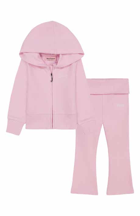 Kids' 2-Piece Knit Zip Hoodie & Flare Pants Set