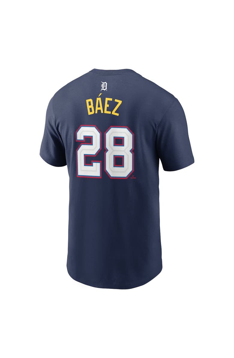 Nike Men's Nike Javier Báez Navy American League 2025 All-Star Edition Name & Number T-Shirt, Alternate, color, 