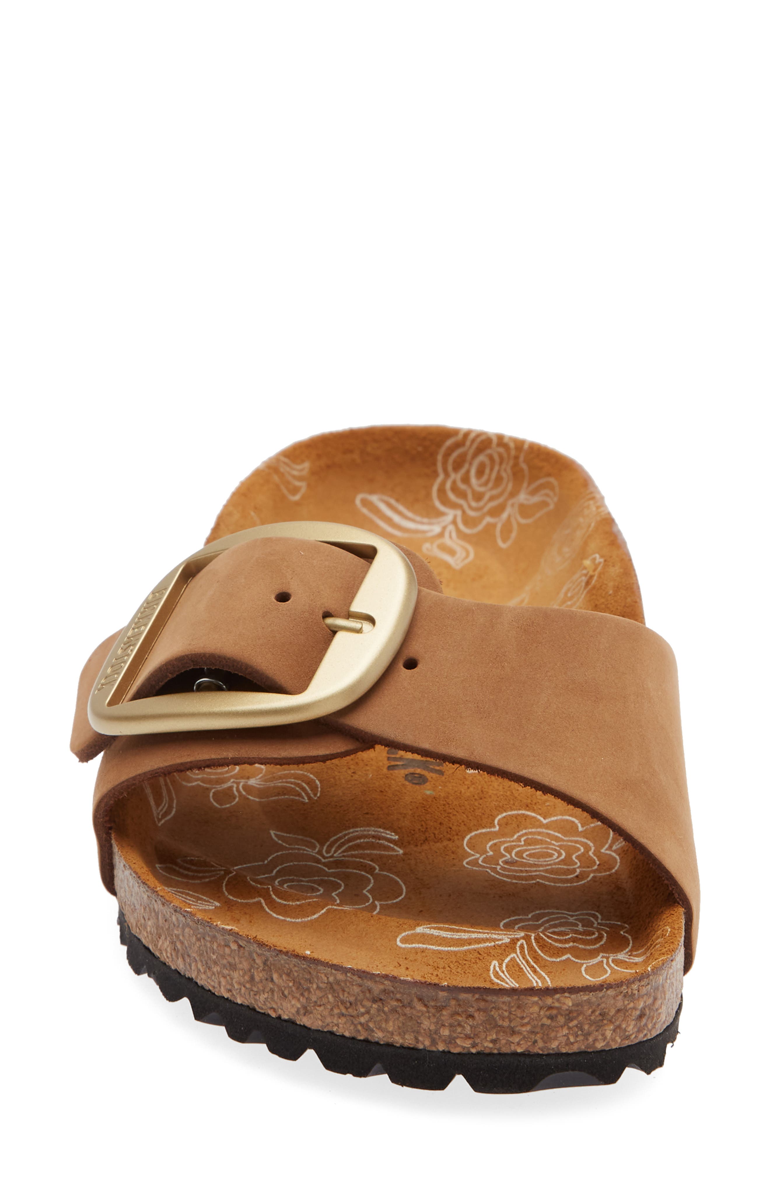 Birkenstock Madrid Big Buckle Slide Sandal, Alternate, color, Mink