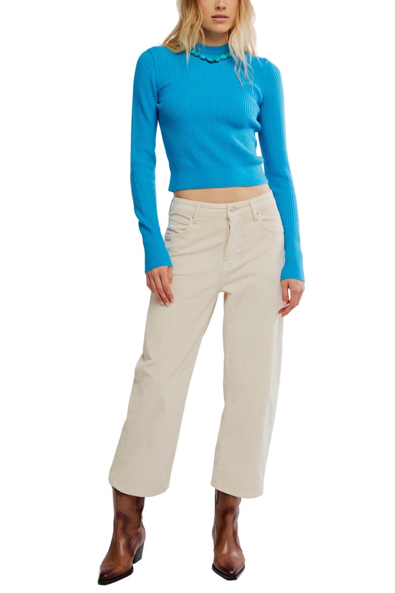 Ever After Rib Sweater, Alternate, color, SWEDISH BLUE