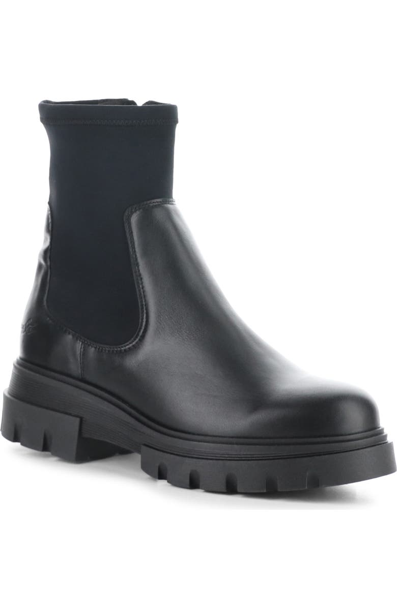 Bos. & Co. Five Waterproof Chelsea Boot, Main, color, Black Feel/Lycra