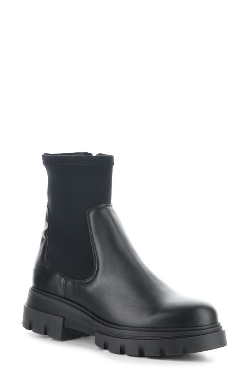 Bos. & Co. Five Waterproof Chelsea Boot in Black Feel/Lycra 