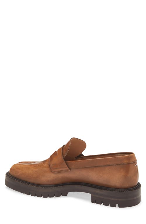 Maison Margiela Tabi County Penny Loafer In Safari Shade