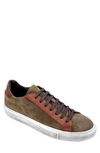 Belvedere Rino Low Top Sneaker In Ant. Cognac