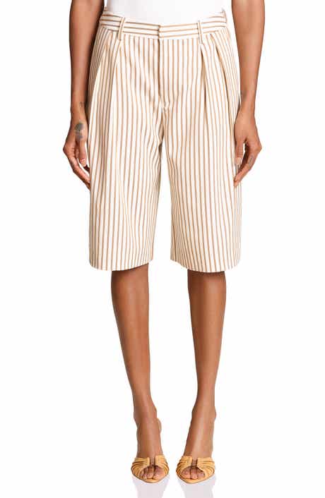 Pleated Bermuda Shorts