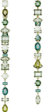 Swarovski Gema Front/Back Asymmetric Crystal Drop Earrings