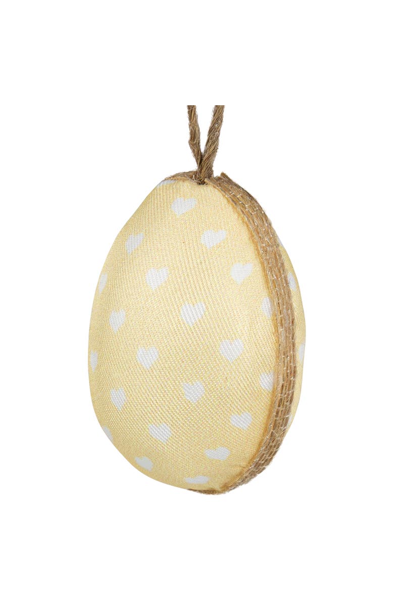 Northlight Fabric Pastel Easter Egg Ornament Decorations - 5.75" - Set of 6, Alternate, color, Green