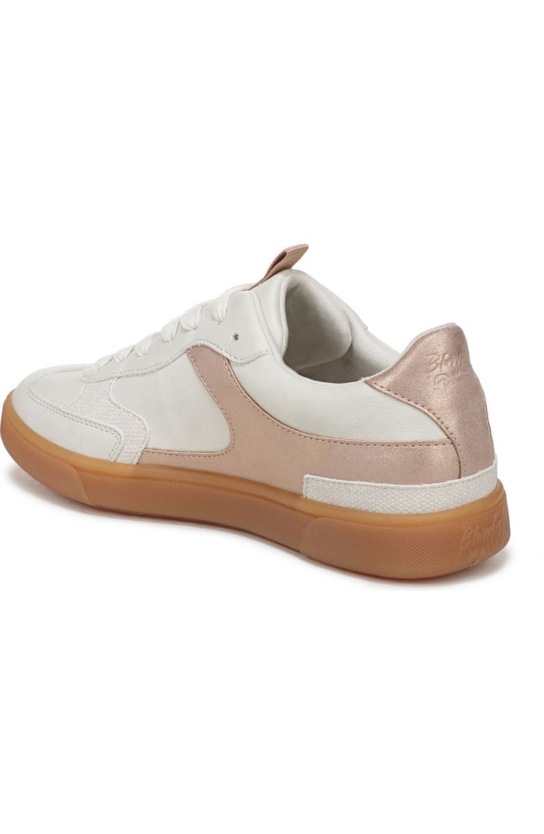 Blowfish Malibu Tastic Sneaker, Alternate, color, White / Rose Gold Faux Leather
