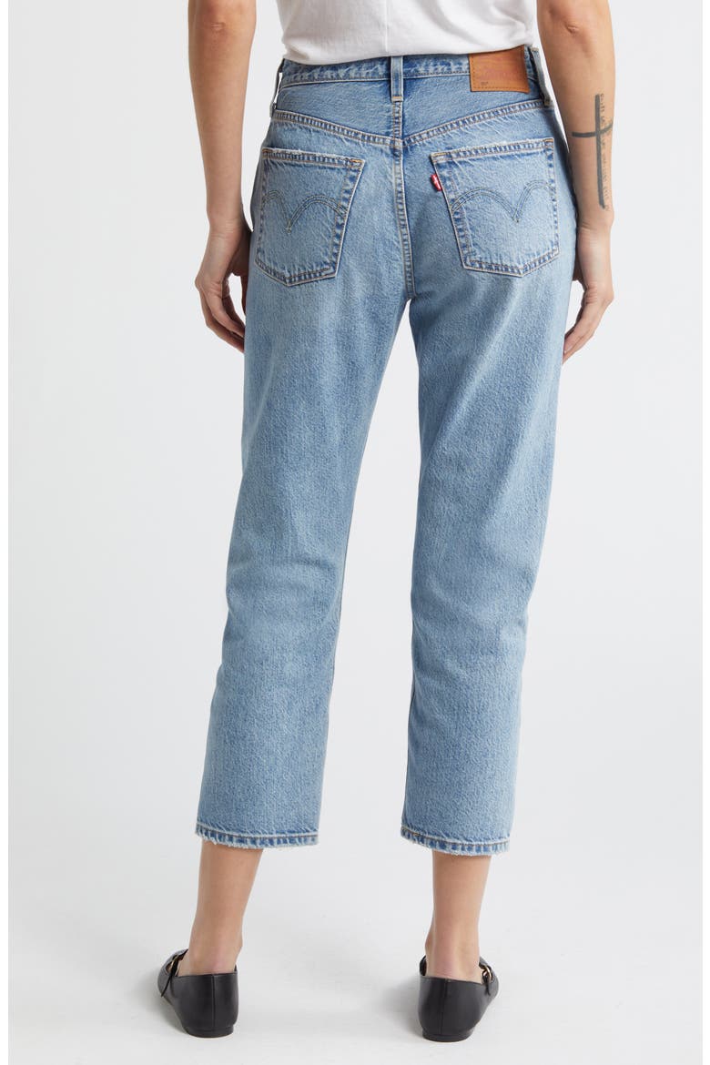 501® High Waist Crop Straight Leg Jeans, Alternate, color, FUN FLARE LIGHTWEIGHT
