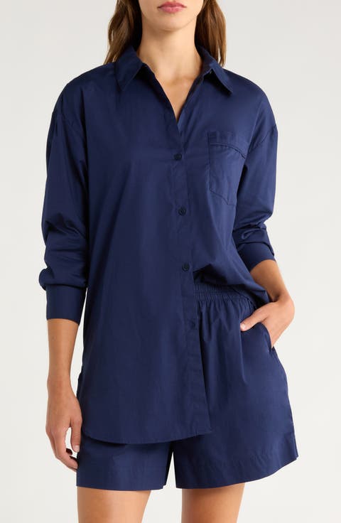 Oversize Shirting Short Pajamas