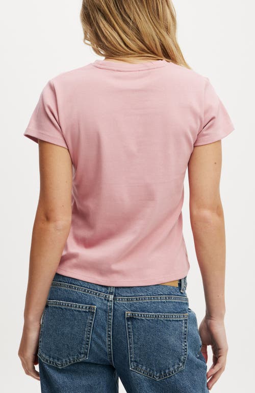 Cotton On 90s Baby Tee In Vintage Rose