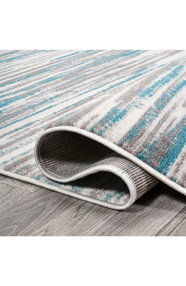 JONATHAN Y Speer Abstract Linear Stripe Area Rug, Alternate, color, Gray/Blue