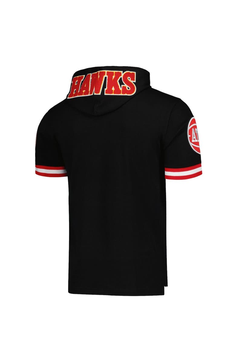 PRO STANDARD Men's Pro Standard Trae Young Black Atlanta Hawks Name & Number Short Sleeve Pullover Hoodie, Alternate, color, 