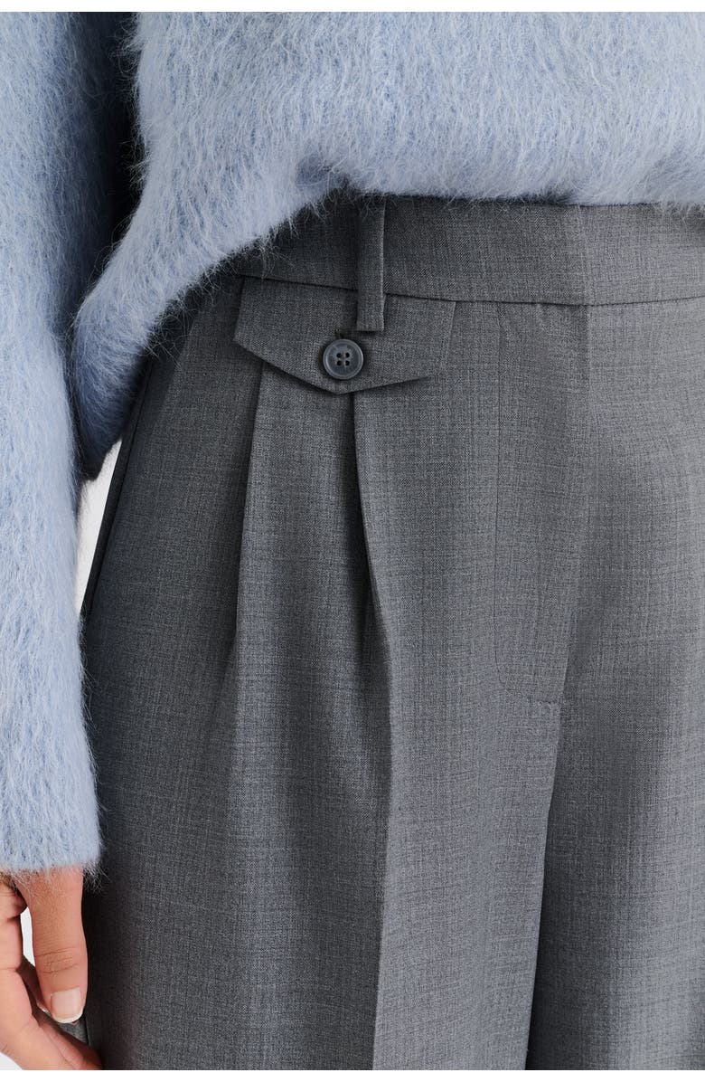 Malina Yana Tailored Wide Pants, Alternate, color, Grey