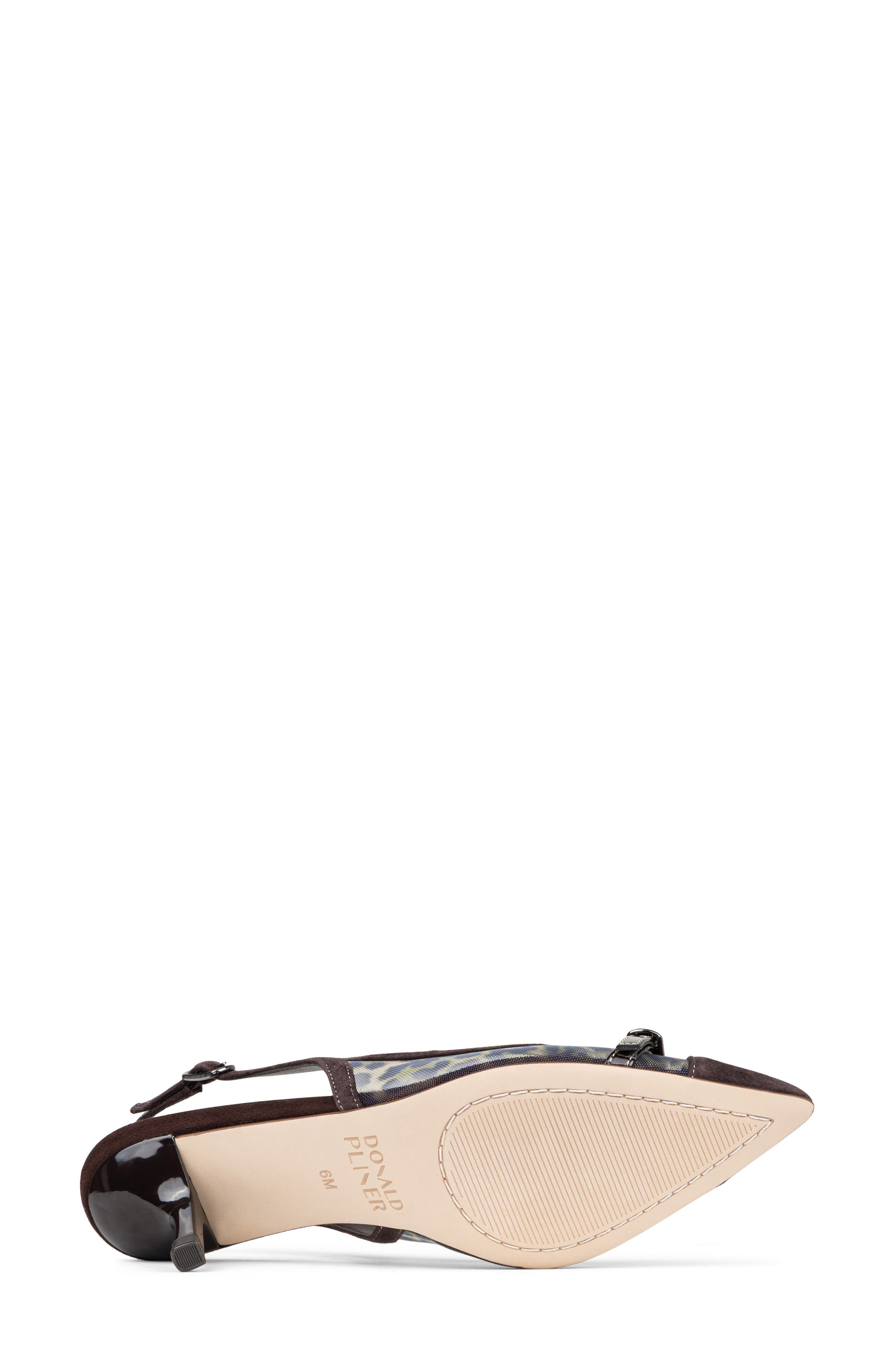 Slingback Kitten Heel Pump, Alternate, color, BLACK-NATURAL/ BLNR