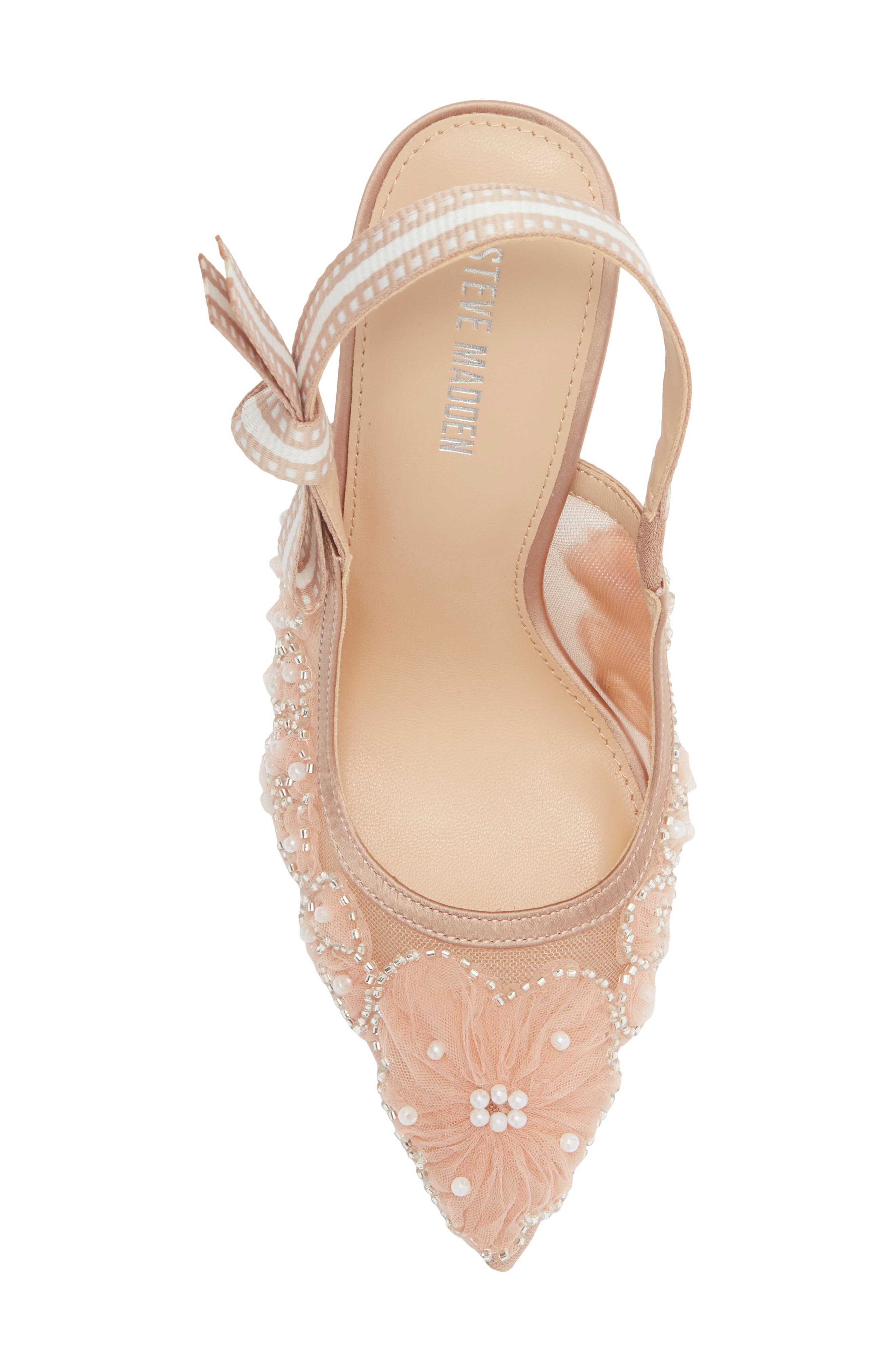 Steve Madden Bri Pointed Toe Slingback Pump, Alternate, color, Blush