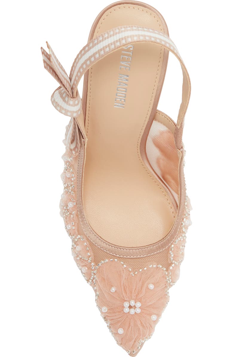 Steve Madden Bri Pointed Toe Slingback Pump, Alternate, color, Blush
