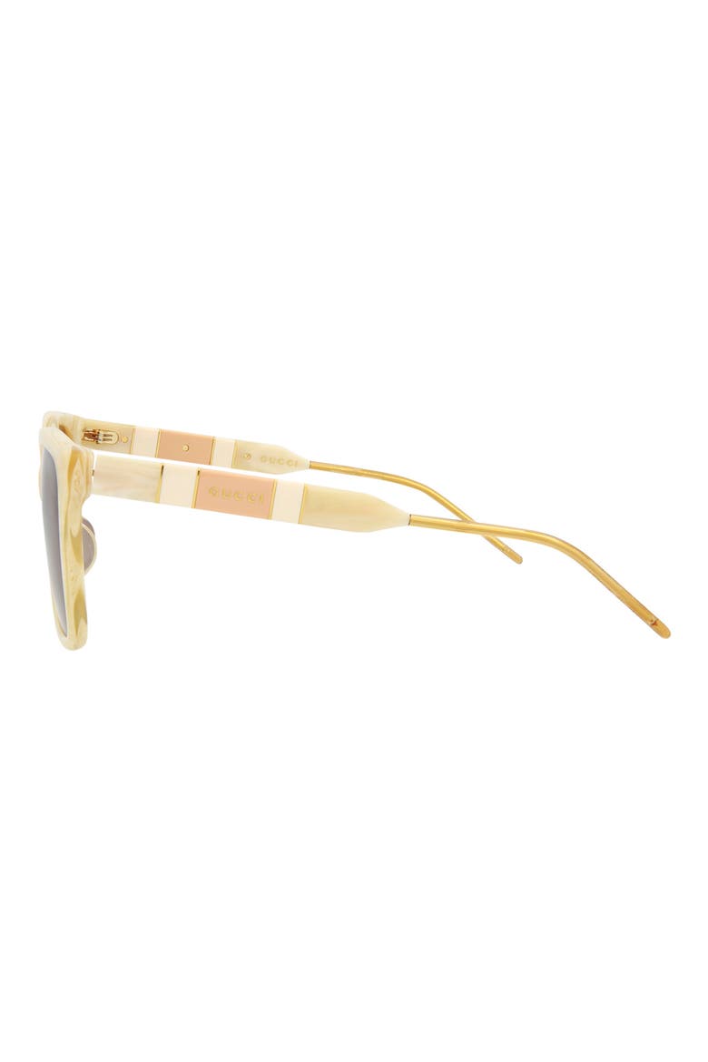 56mm Novelty Square Sunglasses, Alternate, color, BEIGE BEIGE BROWN