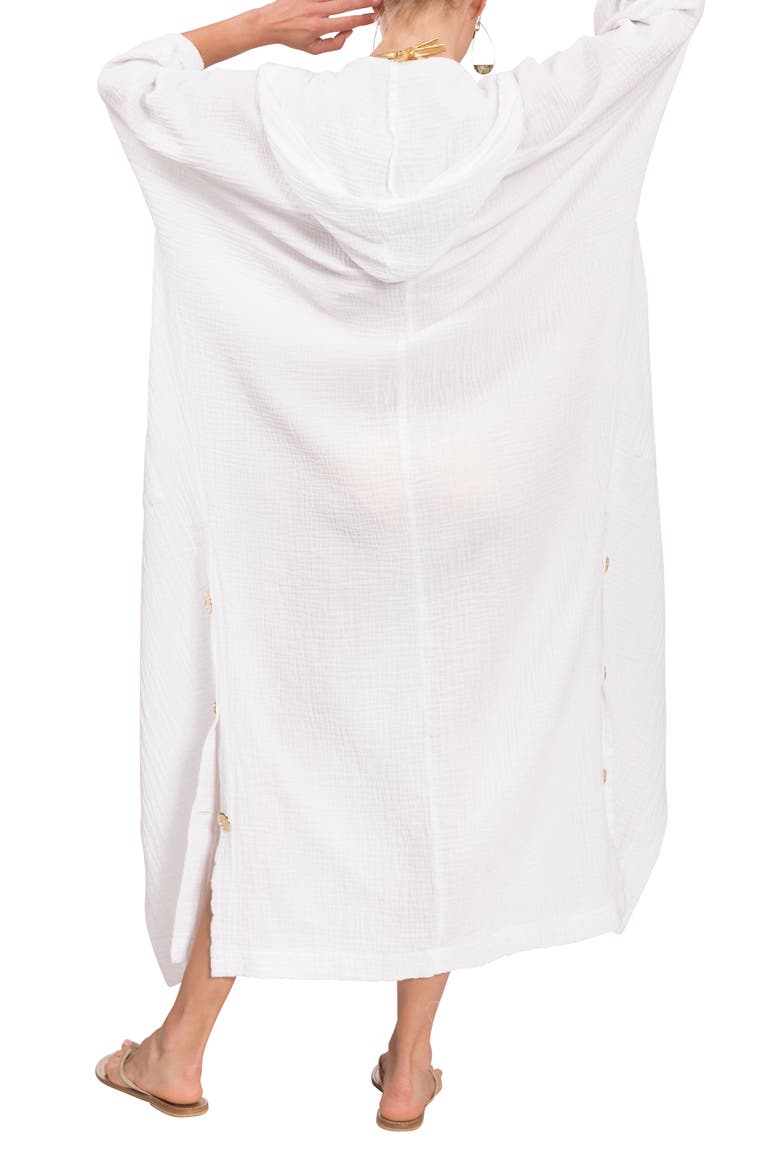 Jade Button-Up Robe, Alternate, color, WHITE