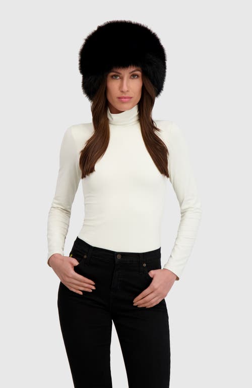 Lyla Grant Fur-free Fox (faux Fur) Hat In Black