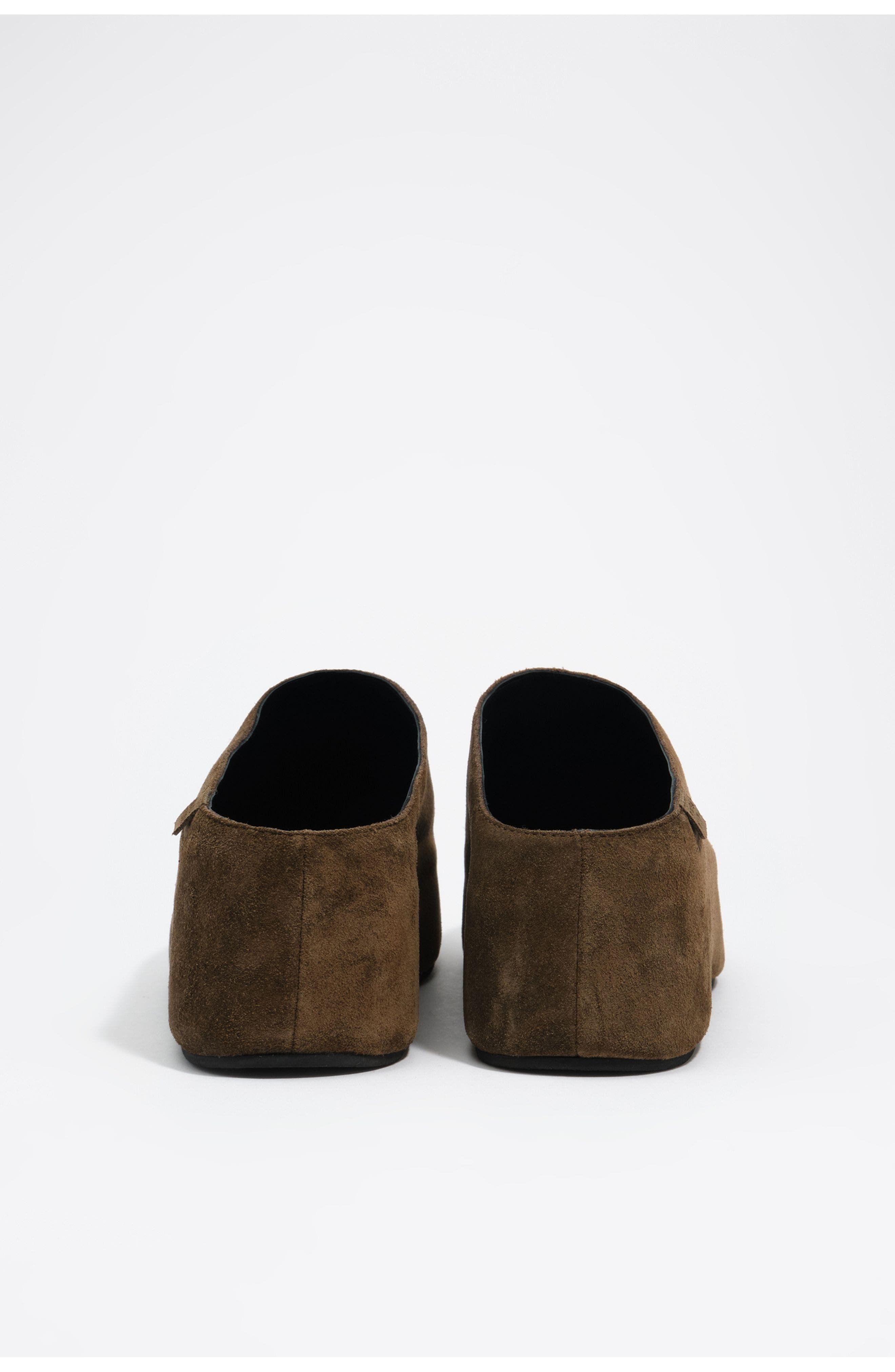 Suede Platform Clog, Alternate, color, OLIVE