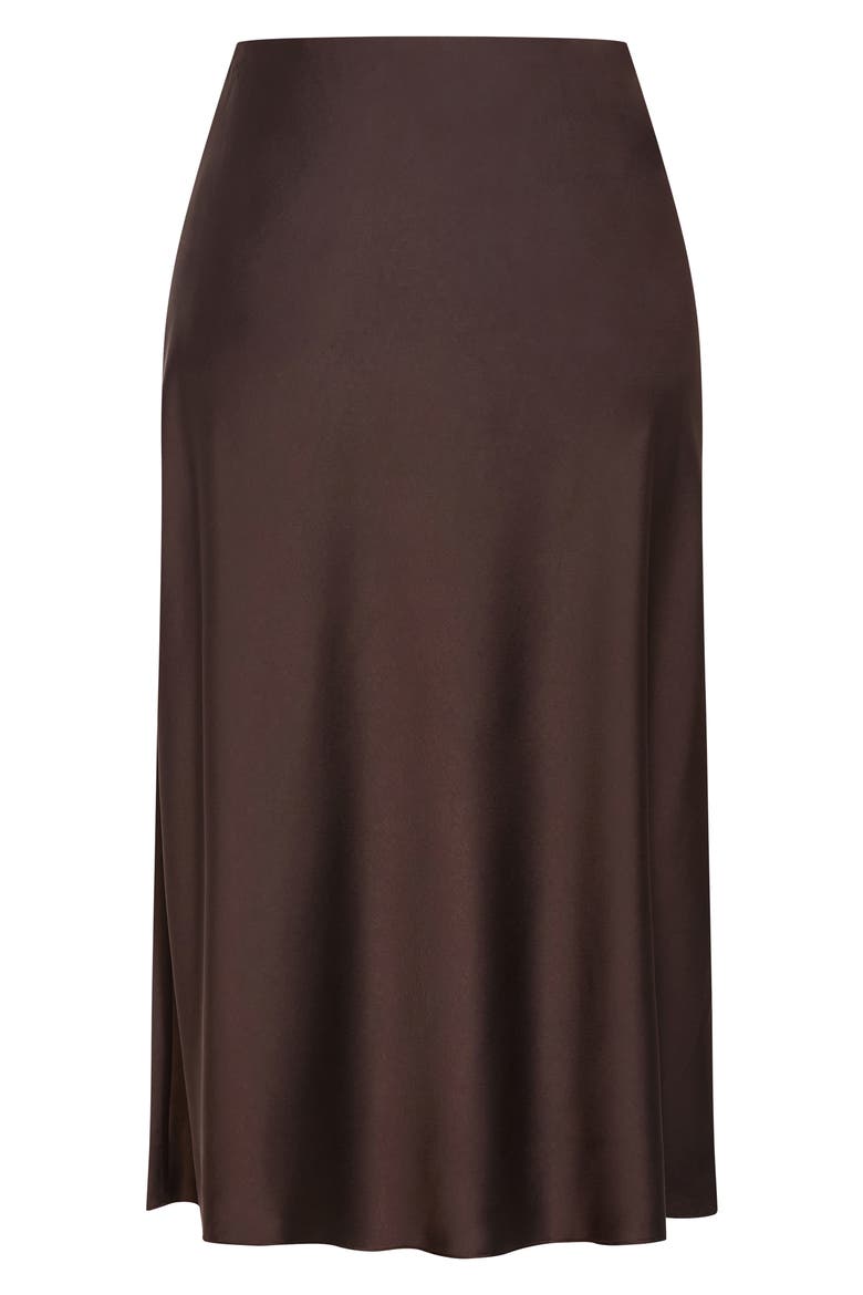 Miranda Satin Maxi Skirt, Alternate, color, TRUFFLE