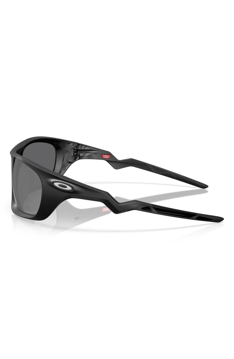 Oakley Lateralis 60mm Prizm<sup>™</sup> Polarized Rectangular Sunglasses, Alternate, color, Matte Black