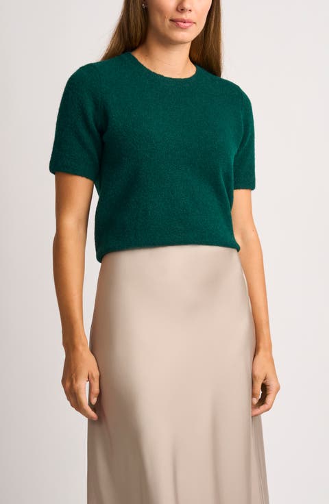 Short Sleeve Crewneck Sweater