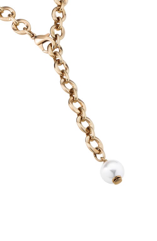 Unode50 18k Gold-plated Necklace With Oval Links In Gold