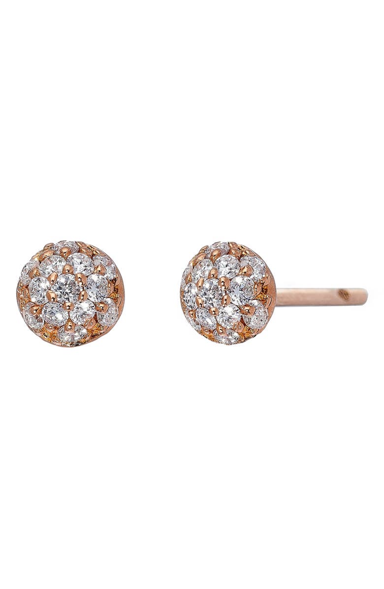 Sethi Couture Mini Pave Ball Stud Earrings, Main, color,