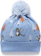 Purebaby Boys' Magical Forest Knit Beanie