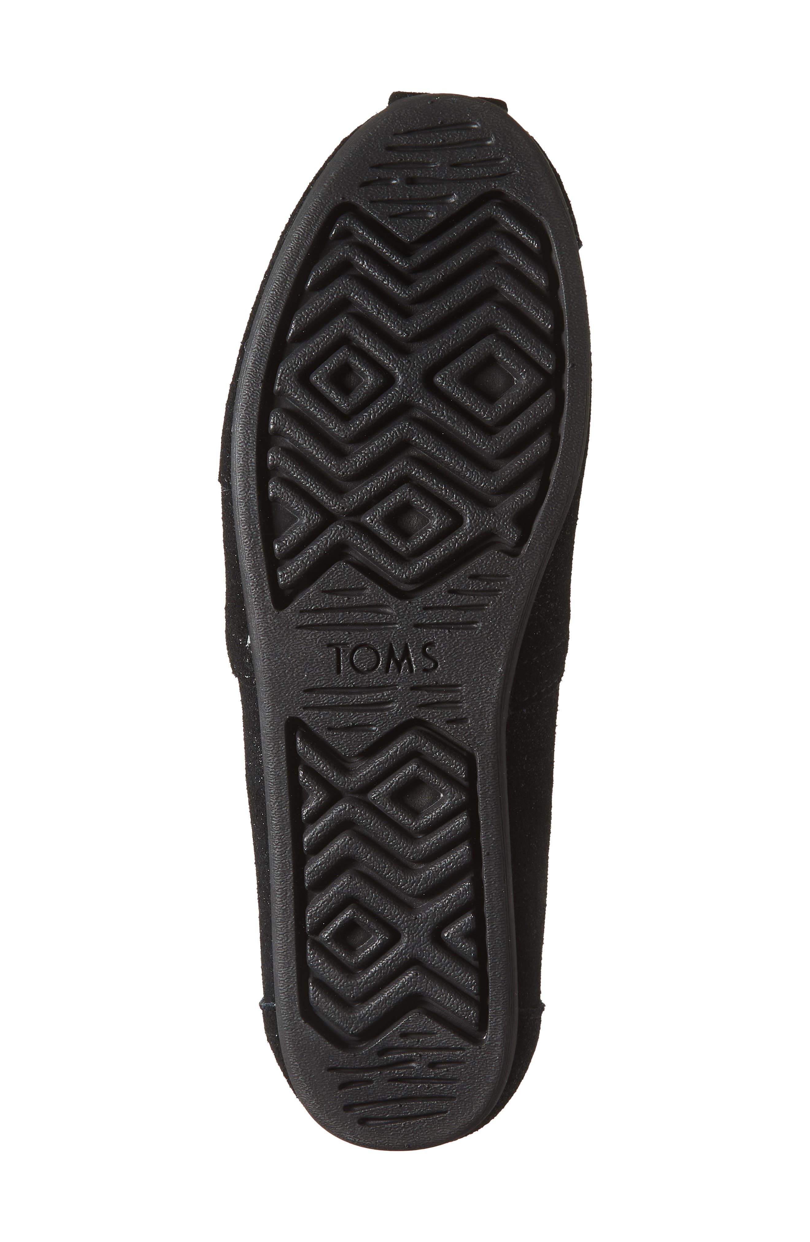 TOMS Metallic Suede Classic Slip On Sneaker, Alternate, color, 