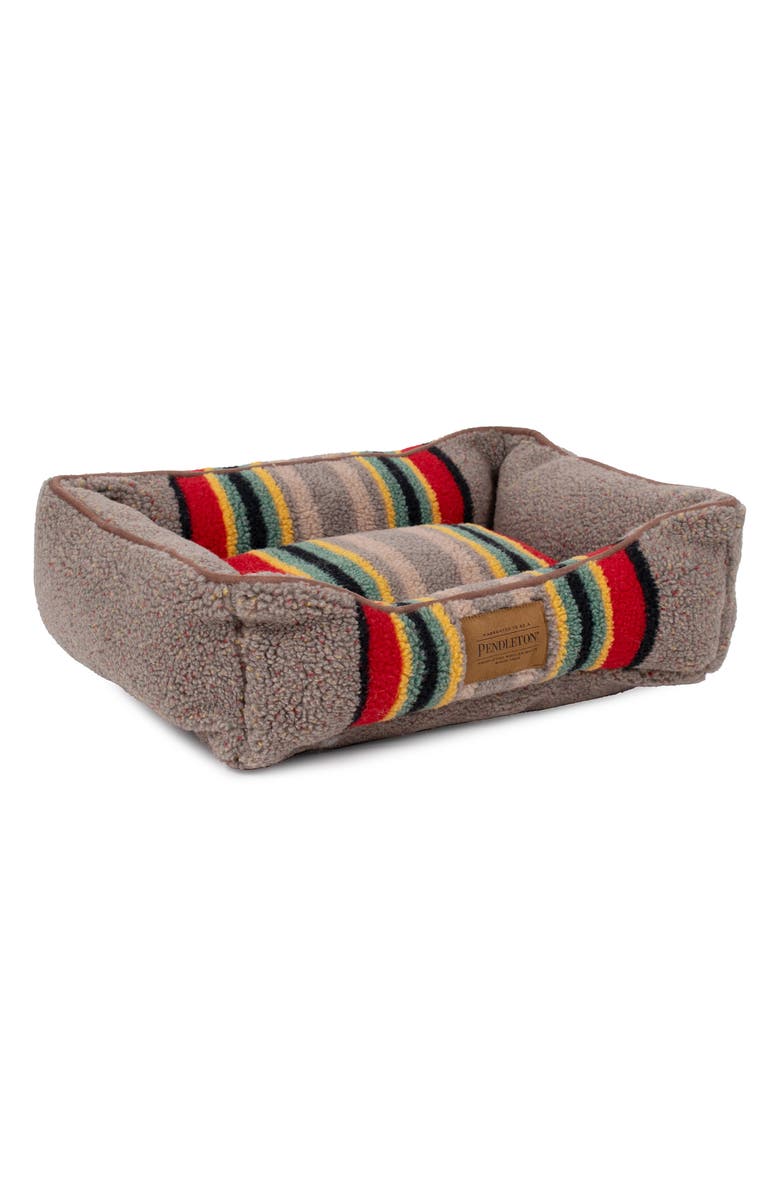 Pendleton Vintage Camp Fleece Kuddler Pet Bed, Alternate, color, Mineral Umber