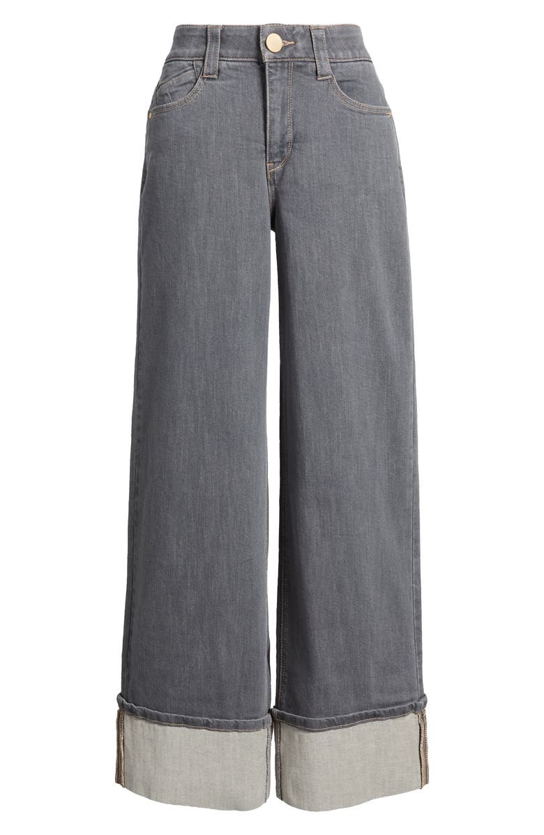 Wit & Wisdom 'Ab'Solution Skyrise Wide Leg Jeans, Alternate, color, Grey