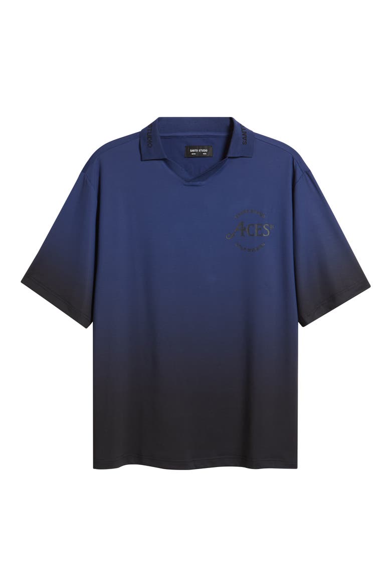 4 Aces Club Graphic Polo, Alternate, color, BLUE