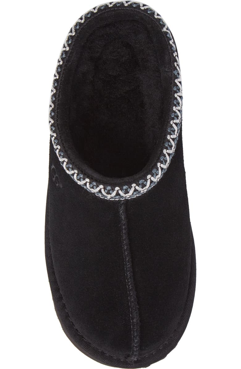 UGG<sup>®</sup> Kids' Tasman II Embroidered Slipper, Alternate, color, Black