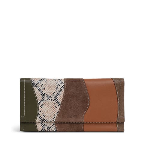 Oak Street - Patchwork Large Flapover Wallet