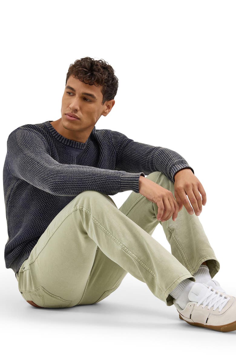 Wrangler Greensboro Straight Leg 5-Pocket Cotton & Linen Pants, Alternate, color, Tea