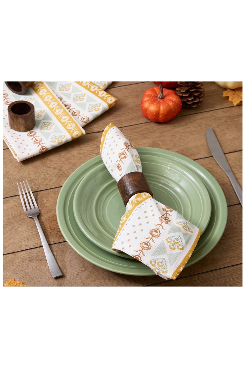 Golden Gardens 4-Piece Napkin Set, Alternate, color, GOLDEN GARDENS