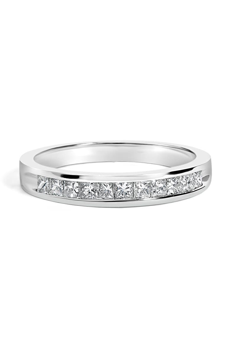IGI Certified 18K Gold 1/2Ctw Diamond Half Eternity Wedding Ring, Main, color, White Gold