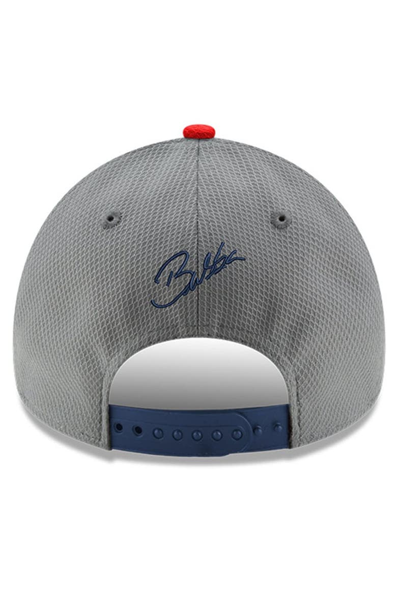 Men's New Era  Gray/Navy Bubba Wallace Salute 9FORTY Adjustable Hat, Alternate, color, Gray