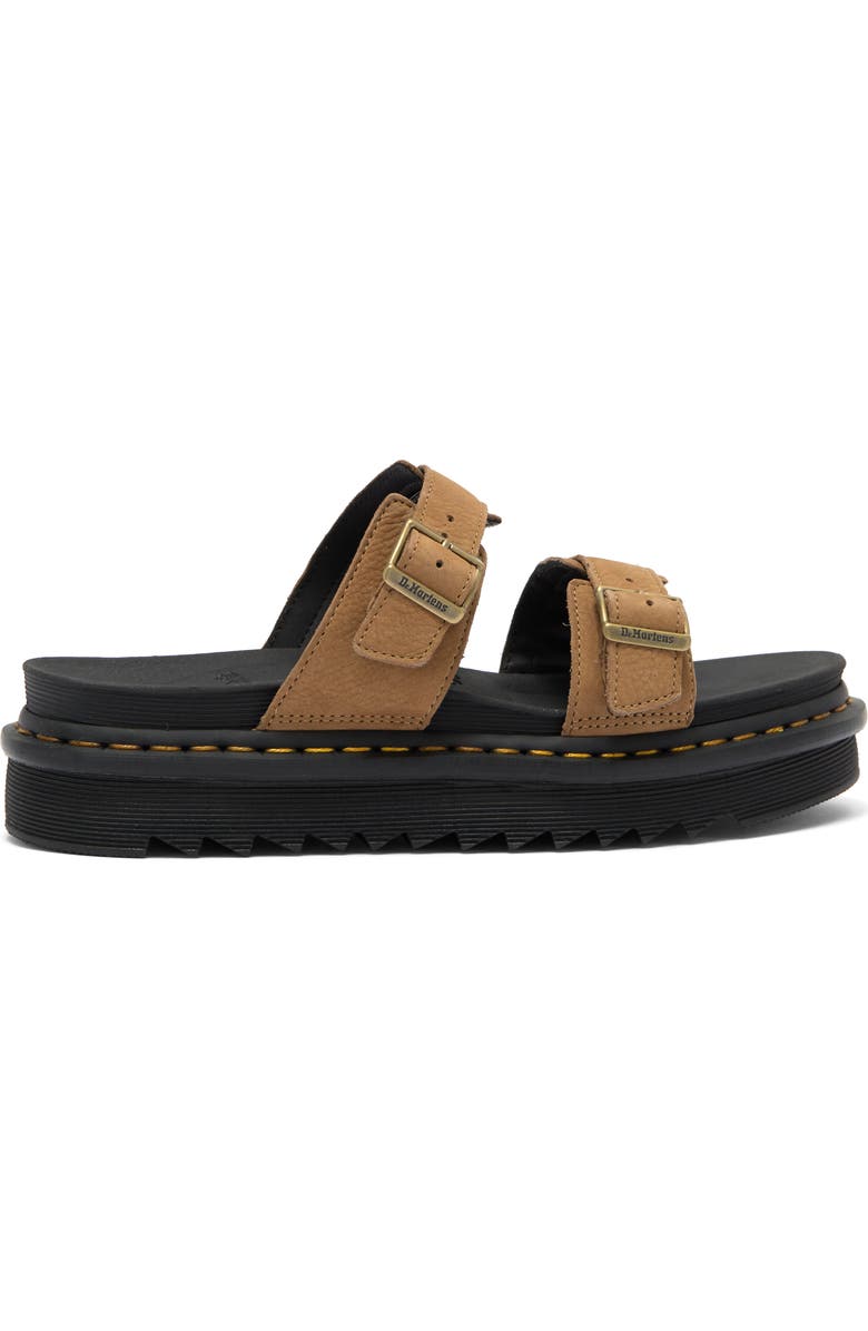 Dr. Martens Myles Platform Slide Sandal, Alternate, color, Savannah Tan Nubuck
